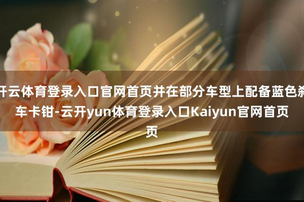 开云体育登录入口官网首页并在部分车型上配备蓝色刹车卡钳-云开yun体育登录入口Kaiyun官网首页